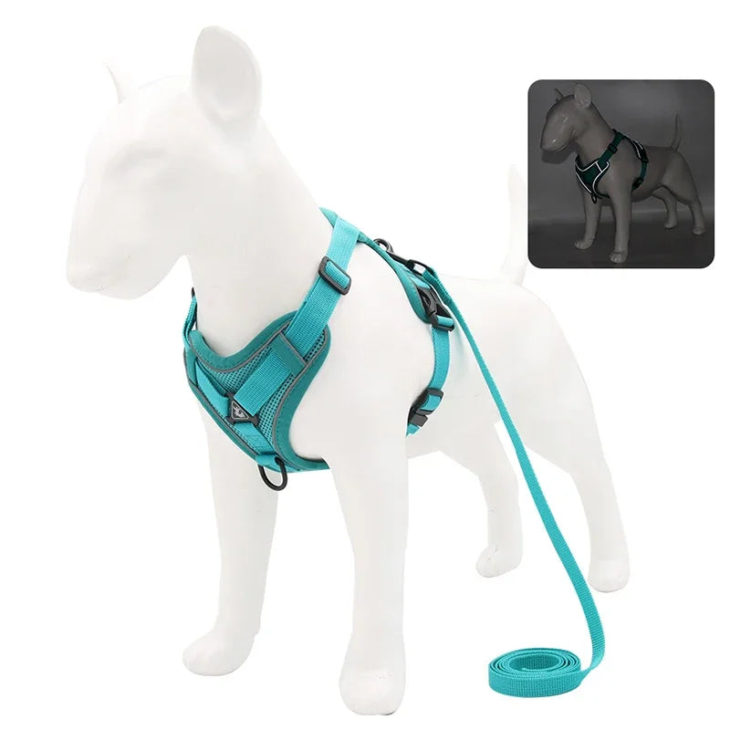No-Pull Reflective Dog Harness & Leash Set